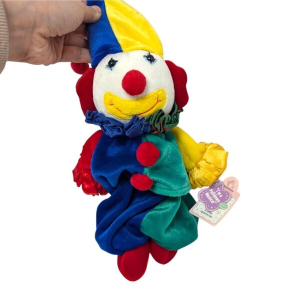Vintage 1993 Applause Plush Marcel The Clown Pulldown Musical Crib Hanging Toy